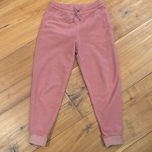 Patagonia Kids Pink fleece Sweatpants